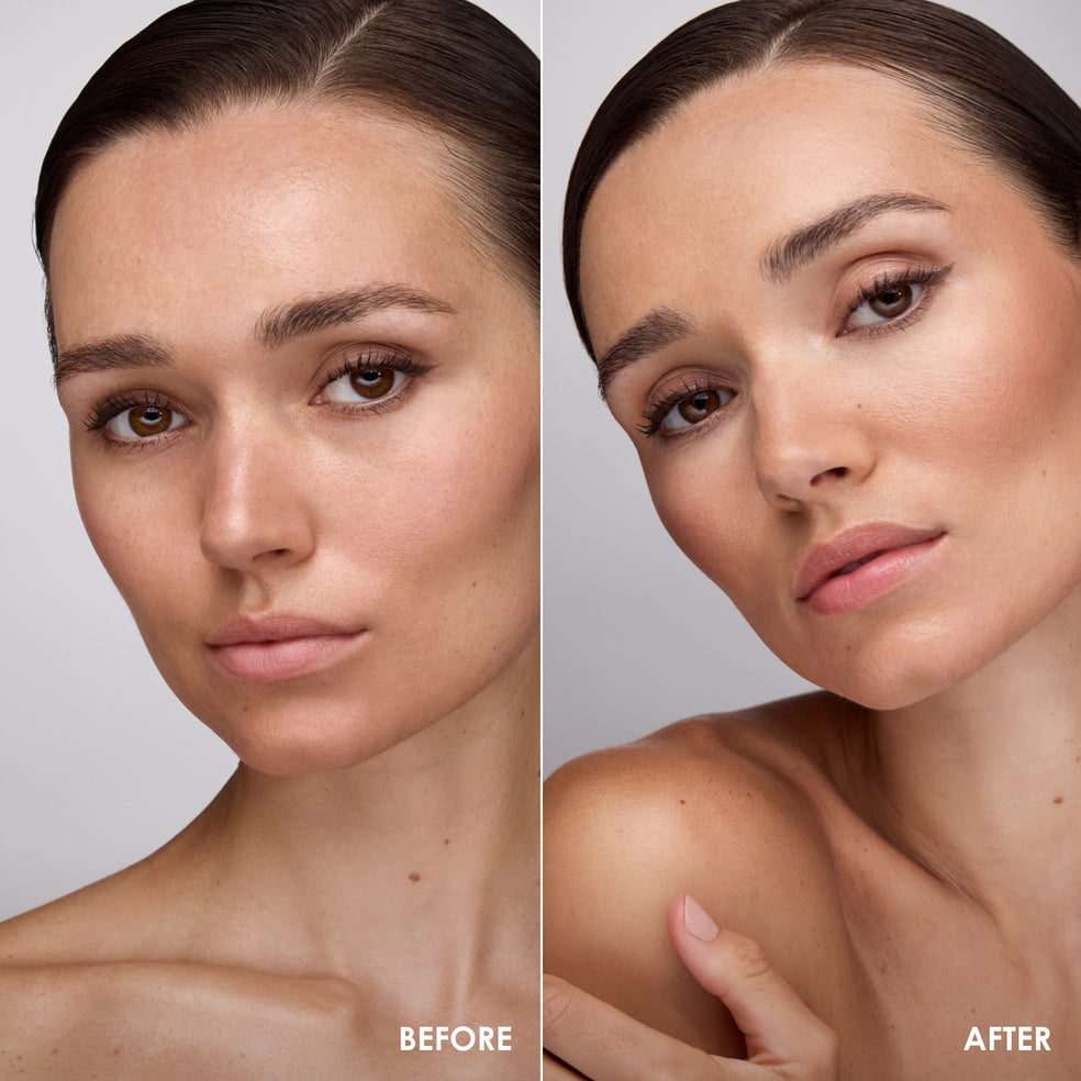 Peach Lowlighter & Buffing Brush